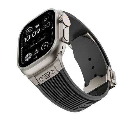 Designer Streamlined Silicone Band For Apple Watch