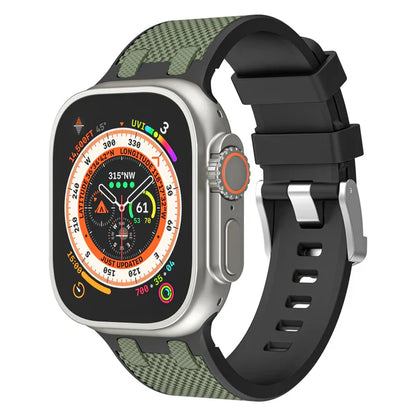Dual Color Matching Silicone Band For Apple Watch