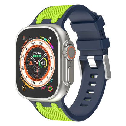 Dual Color Matching Silicone Band For Apple Watch