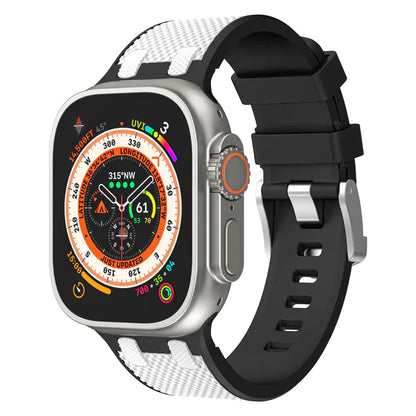 Dual Color Matching Silicone Band For Apple Watch