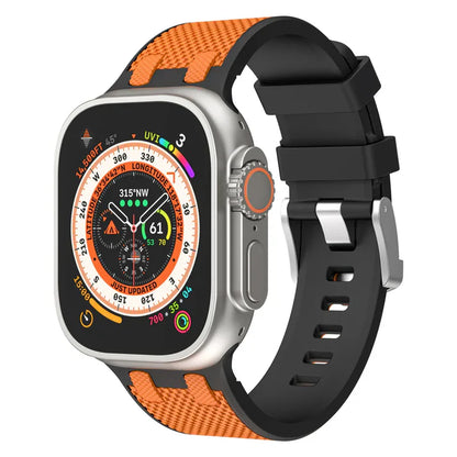 Dual Color Matching Silicone Band For Apple Watch