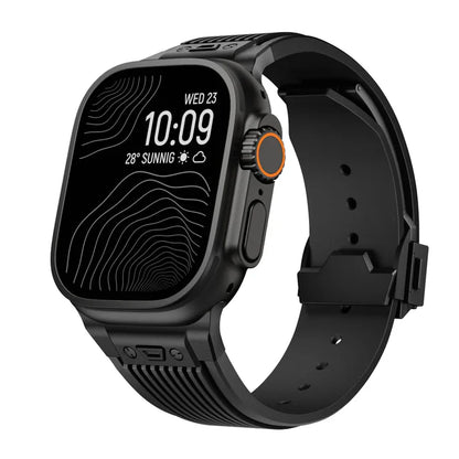 Designer Streamlined Silicone Band For Apple Watch