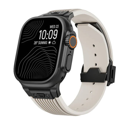 Designer Streamlined Silicone Band For Apple Watch