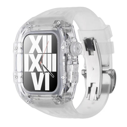 Glacier Series Fluoroelastomer Band And Case Retrofit Kit For Apple Watch