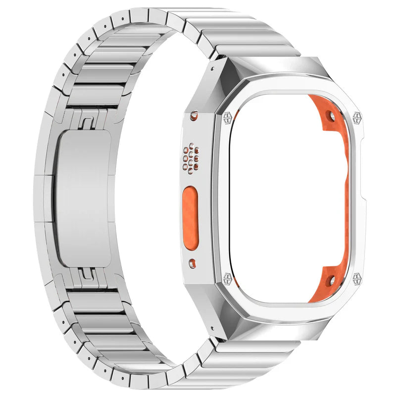 Stainless Steel Band With Case For Apple Watch Ultra.