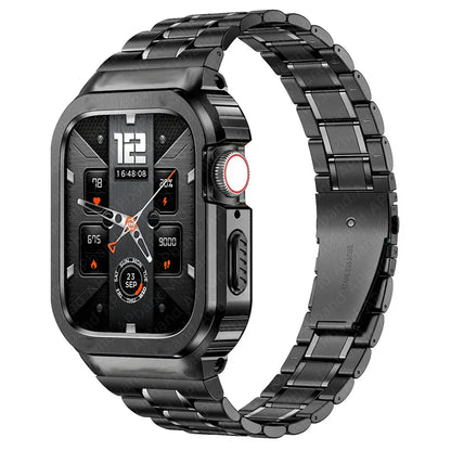 Stainless Steel Band With Case For Apple Watch.
