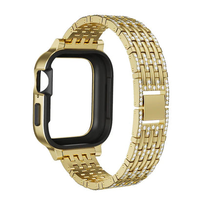 Bling Diamond Case with Sparkle Band for Apple Watch9/8/7 (41mm/45mm)