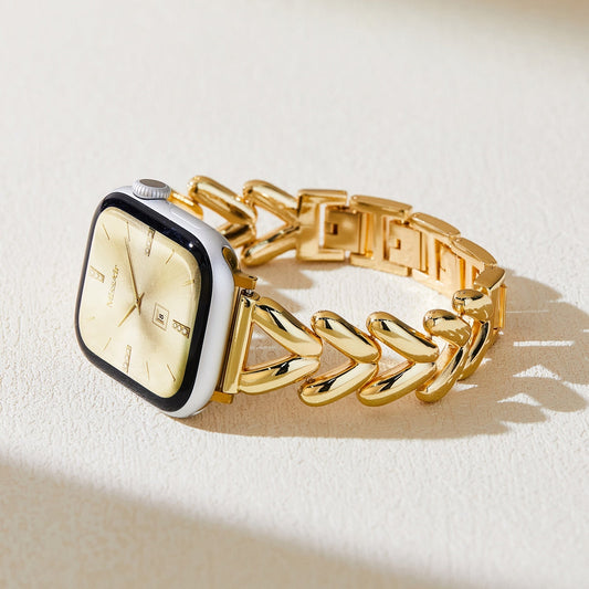 Elegant Leaf Design Apple Watch Band