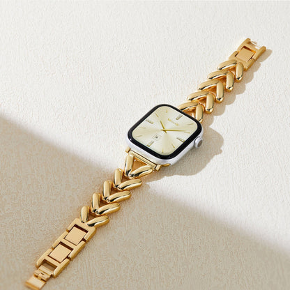 Elegant Leaf Design Apple Watch Band