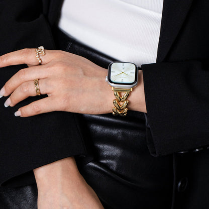Elegant Leaf Design Apple Watch Band