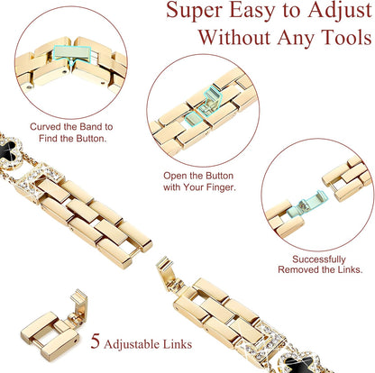 Gold Clover Apple Watch Band