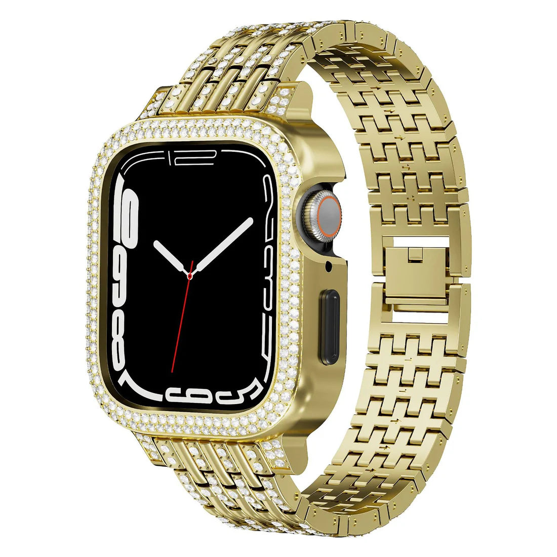 Bling Diamond Case with Sparkle Band for Apple Watch9/8/7 (41mm/45mm)
