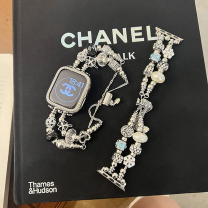 Luxury Punk Beaded Apple Watch Strap