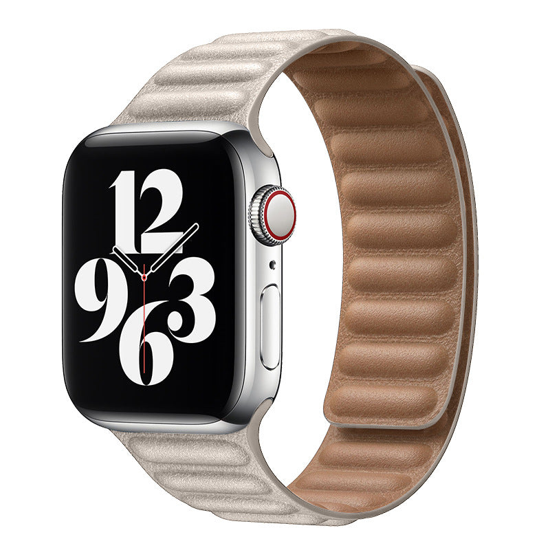 iBandGear Magnetic Leather Link Band - Starlight