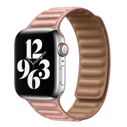 iBandGear Magnetic Leather Link Band - Pink