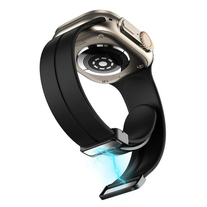 iBandGear Simple Silicone Magnetic Folding Band For Apple Watch — gallery 3