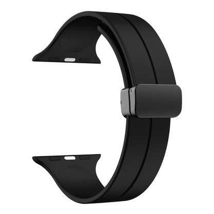 iBandGear Simple Silicone Magnetic Folding Band For Apple Watch — gallery 4