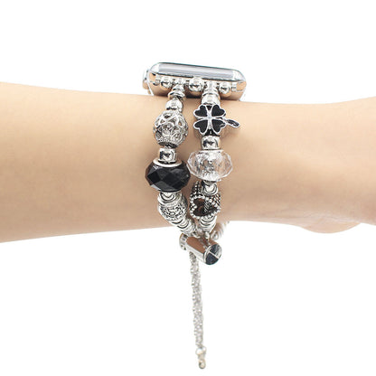 Luxury Punk Beaded Apple Watch Strap