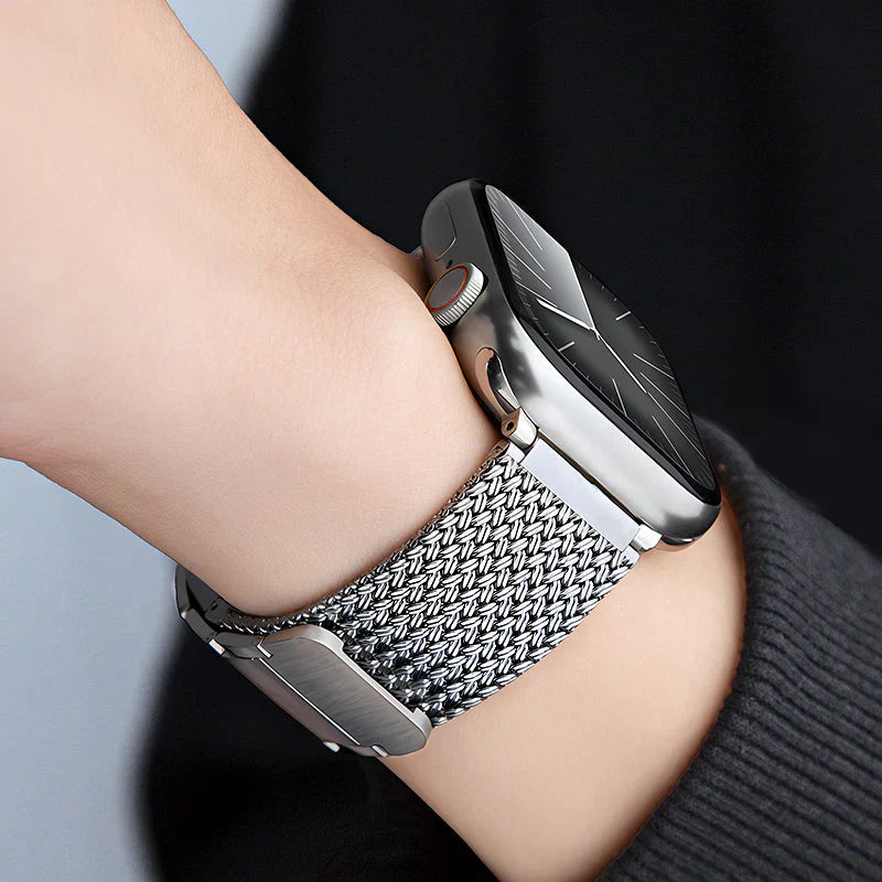 Stainless Steel Braided Magnetic Band For Apple Watch.