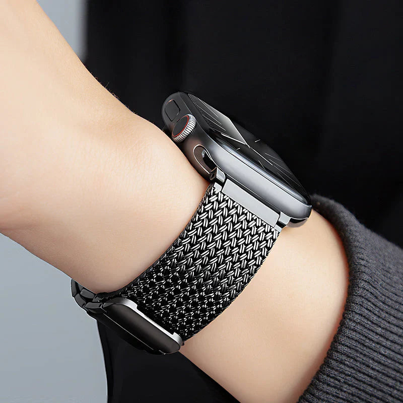 Stainless Steel Braided Magnetic Band For Apple Watch.