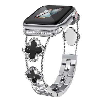 Clover Luxe Diamond Band for Apple Watch