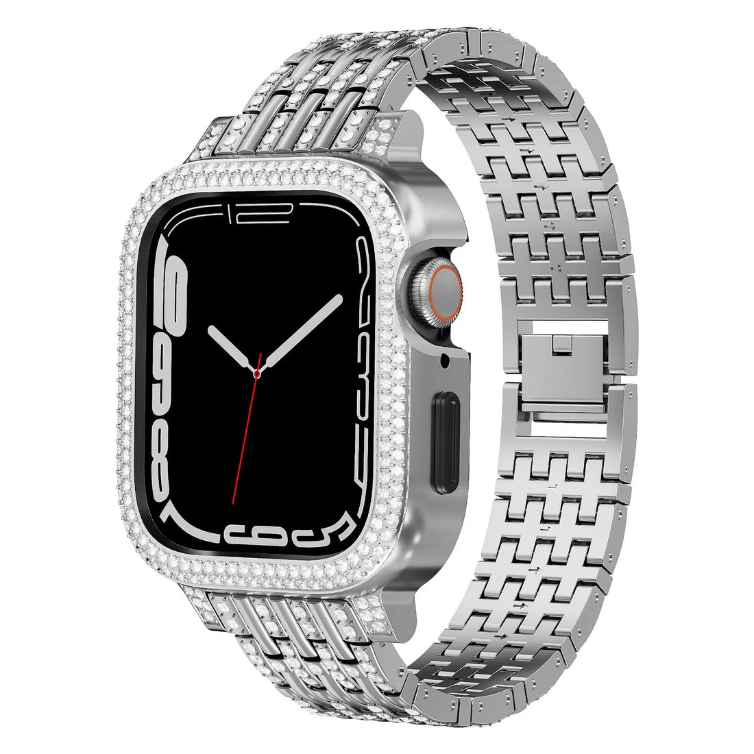 Bling Diamond Case with Sparkle Band for Apple Watch9/8/7 (41mm/45mm)