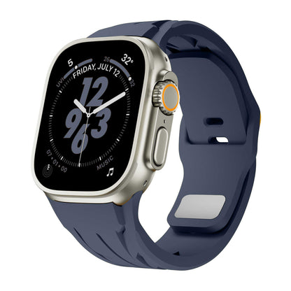 iBandGear Sleek Sport Silicone Band for Apple Watch - Midnight Blue