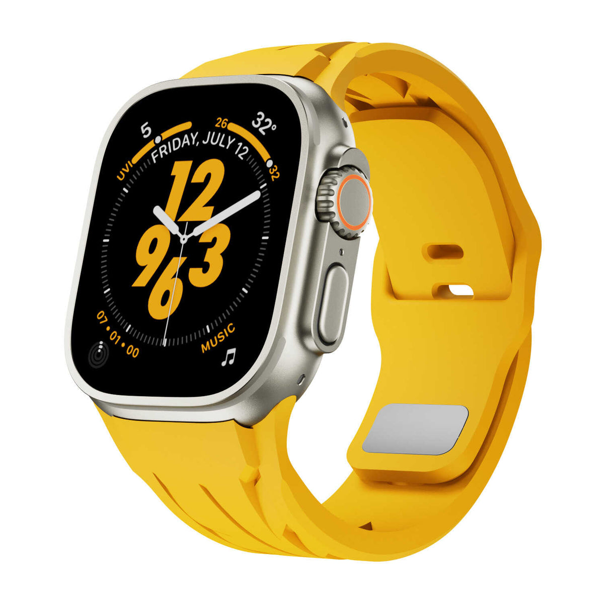 iBandGear Sleek Sport Silicone Band for Apple Watch - Yellow