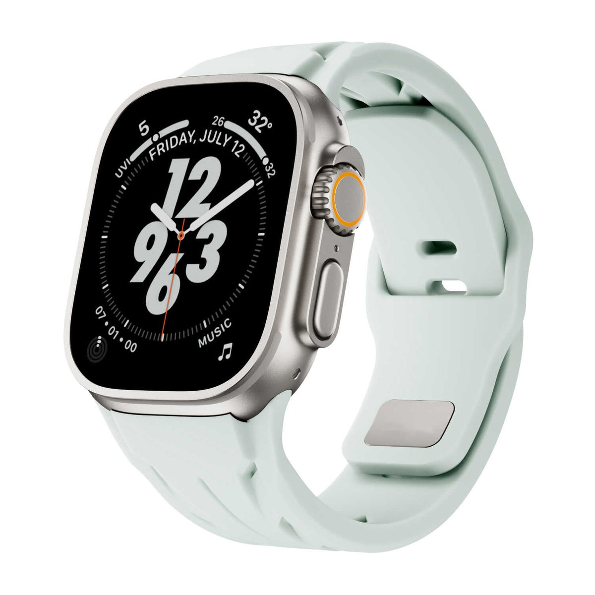 iBandGear Sleek Sport Silicone Band for Apple Watch - Light Mint
