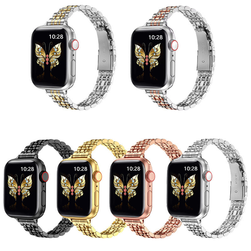 Slim Metal Apple Watch Band.