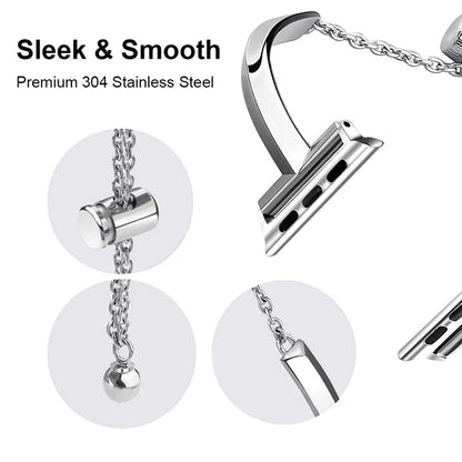 Slim Stainless Steel Bangle Band for Apple Watch