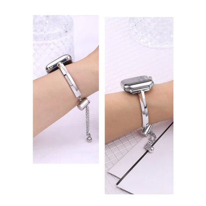 Slim Stainless Steel Bangle Band for Apple Watch