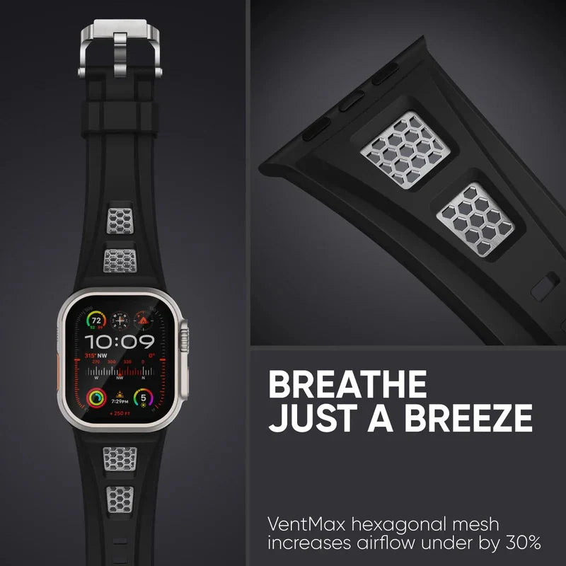 iBandGear Grid Rugged Silicone Sport Band For Apple Watch — gallery 4