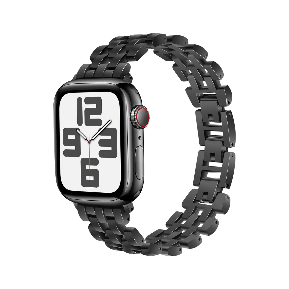 Sculpted Steel Link Band for Apple Watch — Black