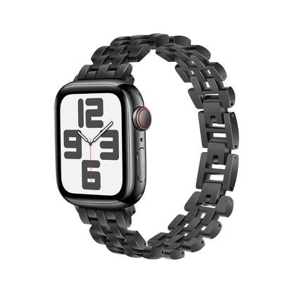 Sculpted Steel Link Band for Apple Watch — Black
