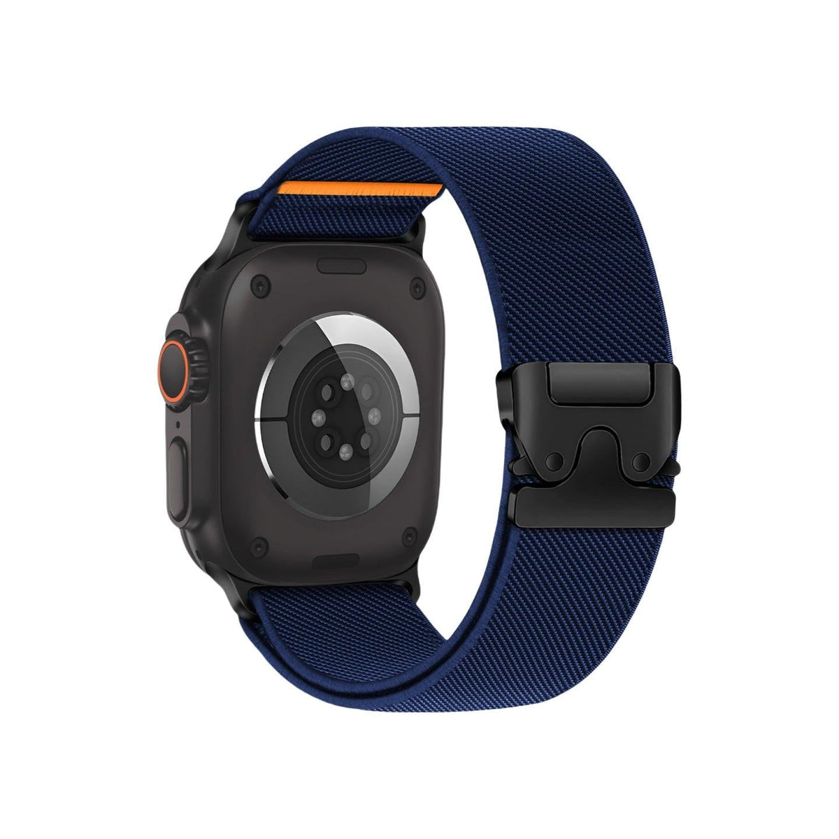 Parachute Clasp Stretch Nylon Band for Apple Watch — Dark Blue