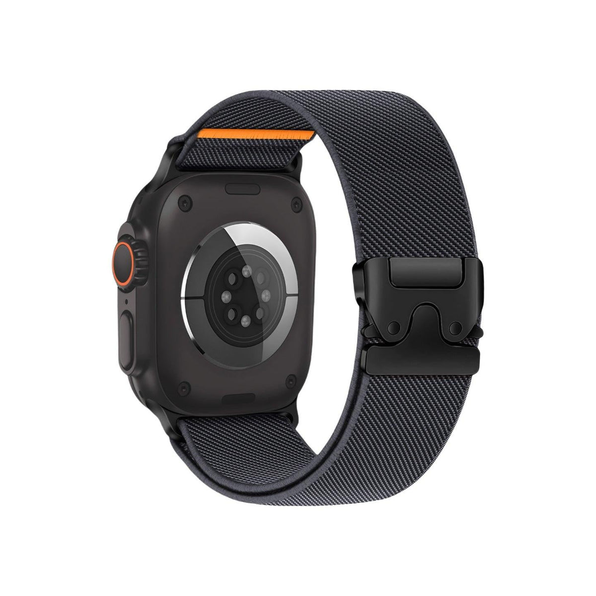 Parachute Clasp Stretch Nylon Band for Apple Watch — Dark Gray