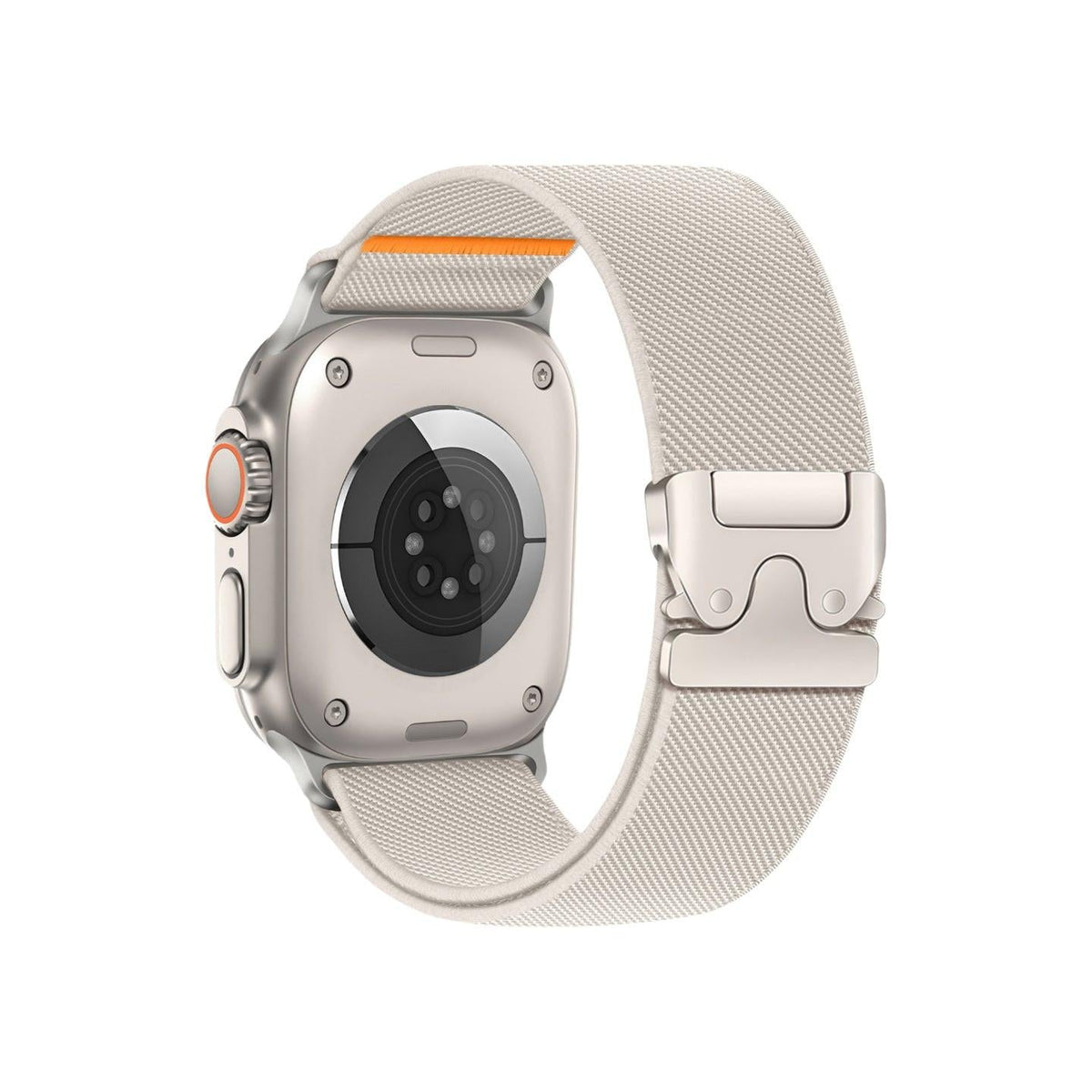 Parachute Clasp Stretch Nylon Band for Apple Watch — Apricot