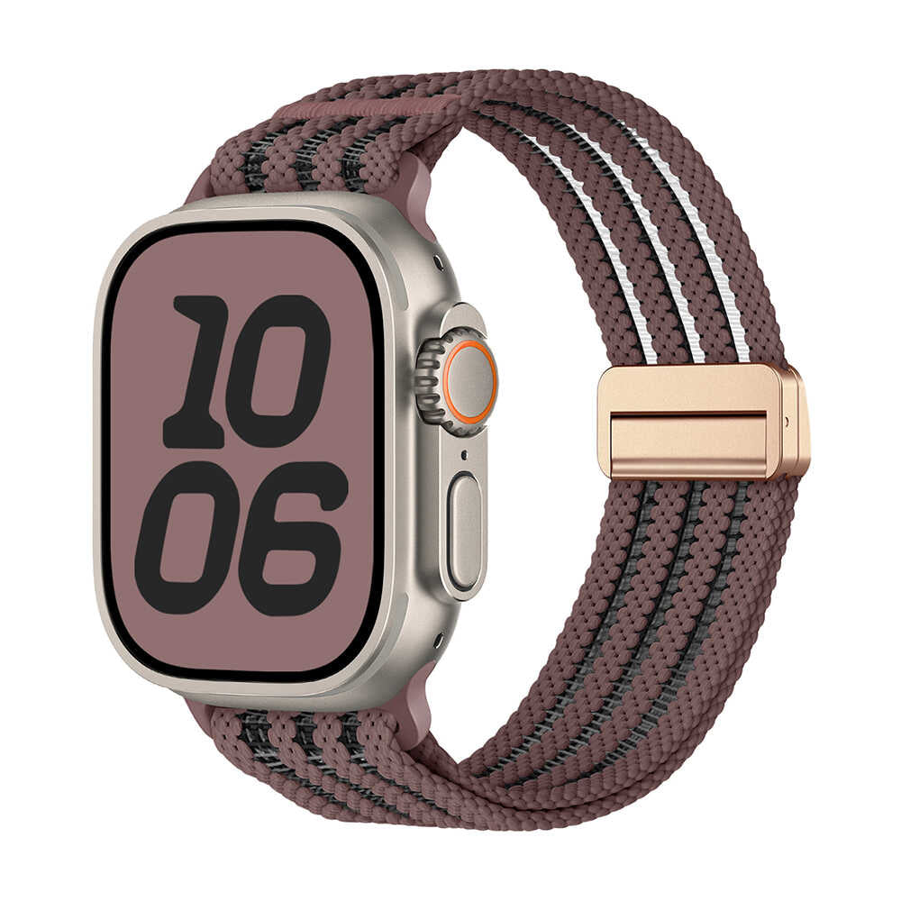 Air Mesh Magnetic Nylon Band for Apple Watch — Smoky Purple