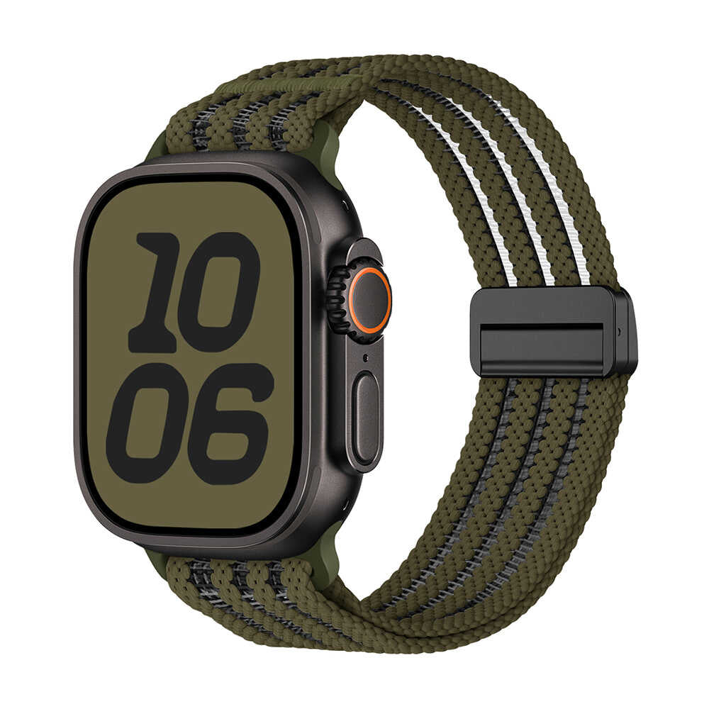 Air Mesh Magnetic Nylon Band for Apple Watch — Green