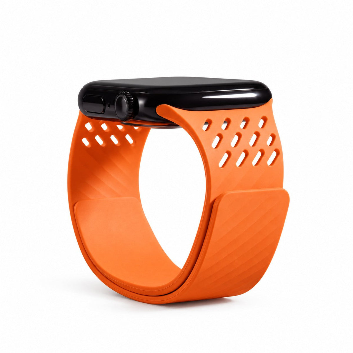 iBandGear AeroRidge Magnetic Silicone Band for Apple Watch - Orange