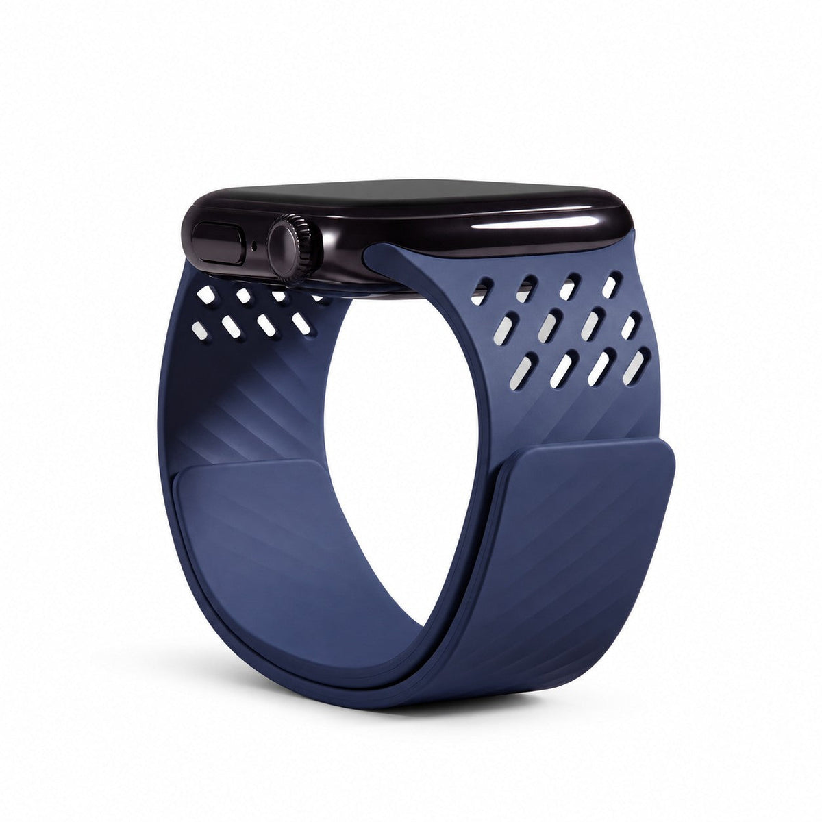 iBandGear AeroRidge Magnetic Silicone Band for Apple Watch - Blue