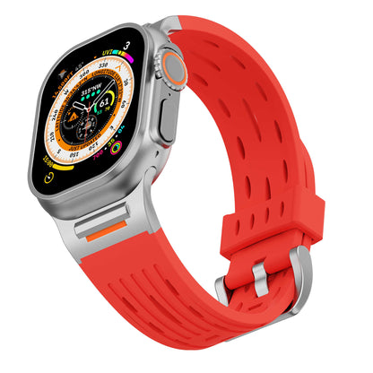 iBandGear AeroVent Silicone Sport Band for Apple Watch - Red