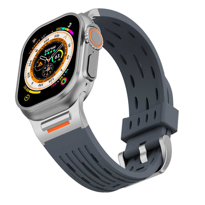 iBandGear AeroVent Silicone Sport Band for Apple Watch - Gray