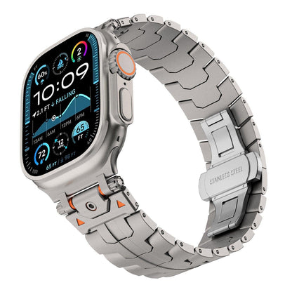 iBandGear Armor-Link Stainless Steel Band for Apple Watch - Titanium