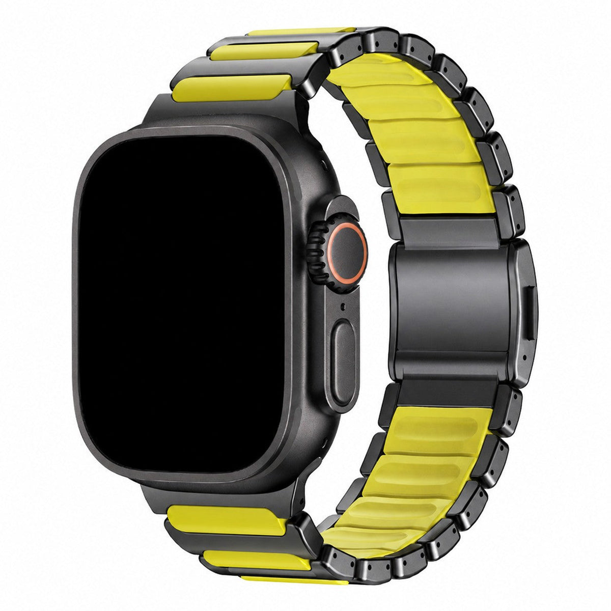 iBandGear ArmorFlex Hybrid Metal Band for Apple Watch - Black-Green