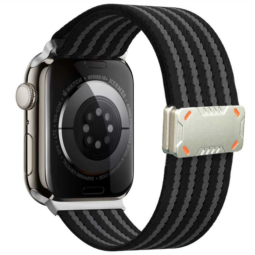iBandGear ArmorFlex Magnetic Trail Band for Apple Watch - Black