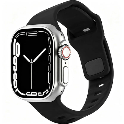 iBandGear Asymmetrical Cut Silicone Band for Apple Watch - Black