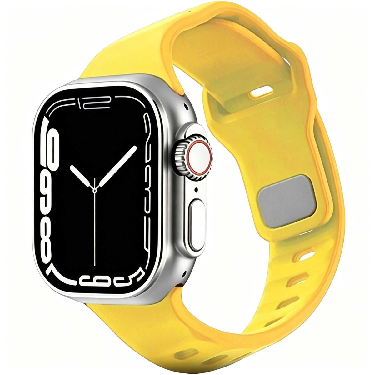 iBandGear Asymmetrical Cut Silicone Band for Apple Watch - Yellow