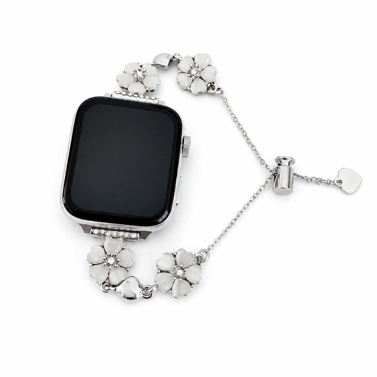 iBandGear Bloom Charm Bracelet Band for Apple Watch - Silver